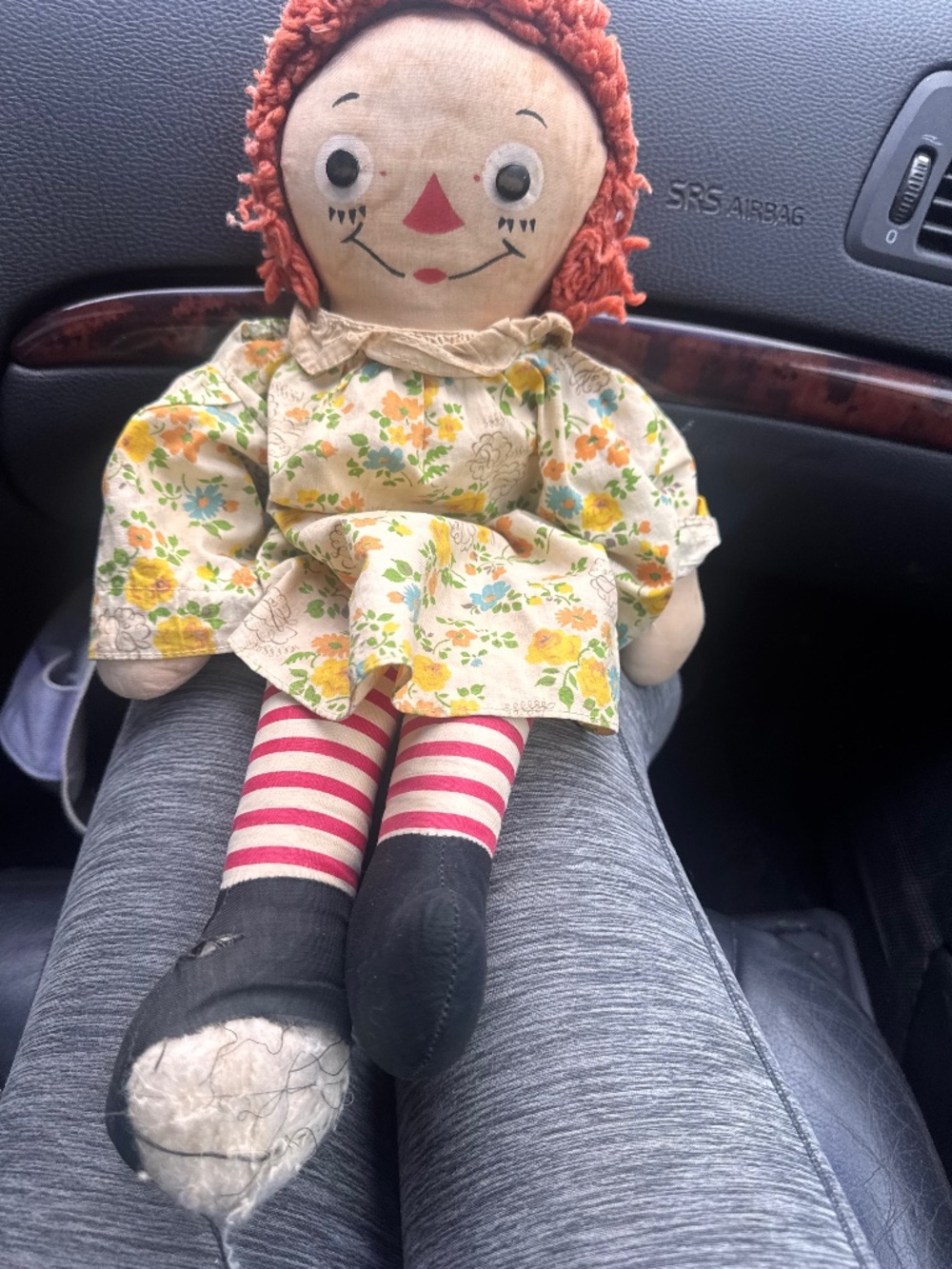 Vintage Raggedy Ann Doll Knickerbocker 1970s Cloth Doll Johnny Gruelle Original